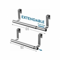 Suport extensibil pentru prosoape de bucatarie, argintiu, Vivo, HA098